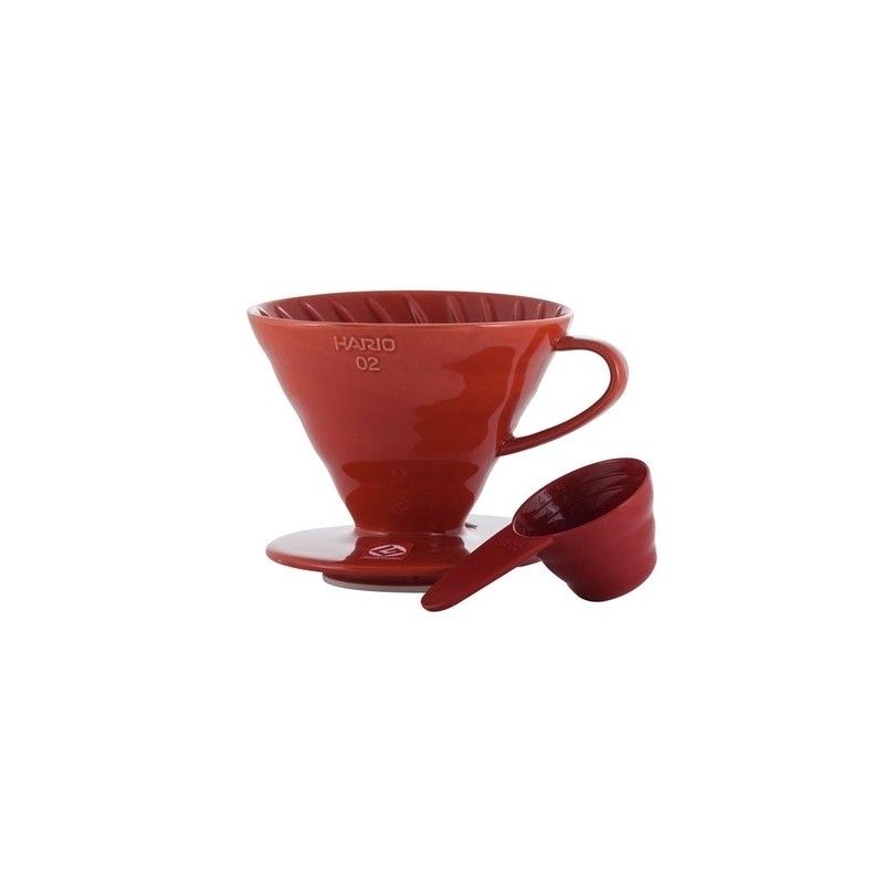 Hario ceramiczny Drip V60-02 czerwony